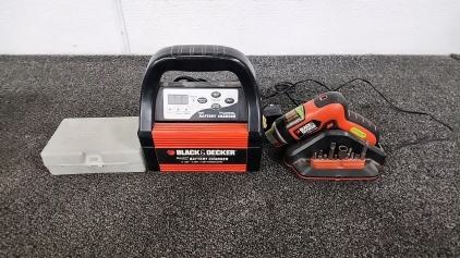 Black & Drcker Smart Battery Charger, Black & Decker Smart Driver With Charger, Small Portable Tool Box