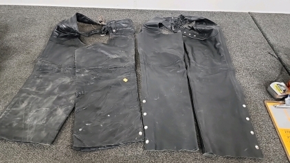 Two Pairs Of Leather Chaps