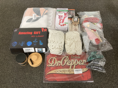 Plant Hangers, 3D Lamp, Dr. Pepper Sign, Zip Slicer, and More