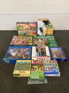 Box of Jigsaw Puzzles