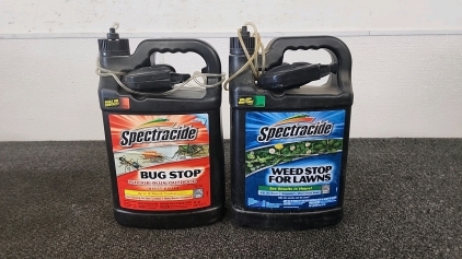 Two Gallons Of Spectracide Sprays/Bug Spray/Weed Killer/