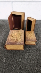 Four Hollowed Books For Home Decor & Personal Storage