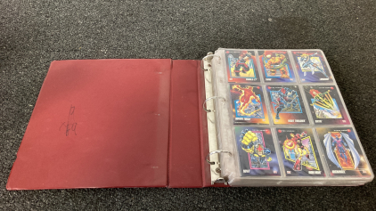 Binder Of Comic And Sci-Fi Collector Cards