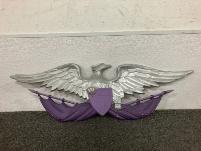 Eagle Bearing Shield & Flags Wall Hanger