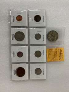 Mexican Silver Dollar and Other Foreign Coins