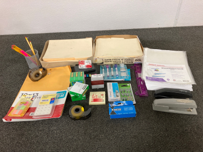 File Folders, Staplers, Sticky Notes, And More
