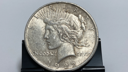 1922 Silver Peace Dollar - Verified Authentic
