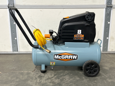 McGraw 8 Gallon 150 Max PSI Air Compressor Works Great