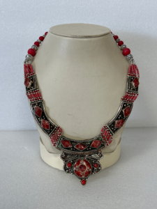 Red Coral Bohemian Style Necklace