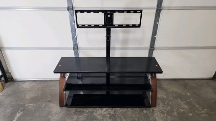 Modern Glass Top Entertainment TV Stand