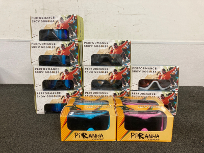 Box of New Snow Goggles