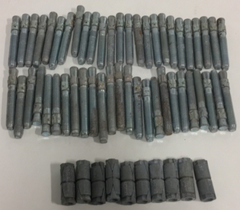 (50) 1/2” x 4” Concrete Anchors (10) 3/8” Double Bolt Anchor