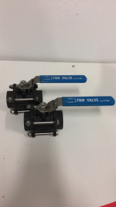 (2) FNW Valve 1-1/2” Carbon Steel Full Port Ball Valves