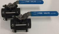 (2) FNW Valve 1-1/2” Carbon Steel Full Port Ball Valves