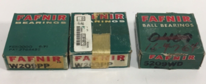 (3) Fafnir Brand Insustrial Bearings New in Box