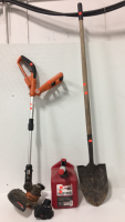 Worx Weedwacker-Shovel-Pressn Pour Gas Can