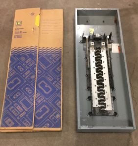(1) Square D 14&rdquo; x 40&rdquo; Load Center Cover (1) Square D 14&rdquo; x 40&rdquo; Load Center Box