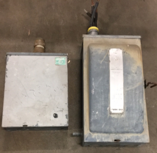 (2) Vintage Residential Electric Fuse Boxes