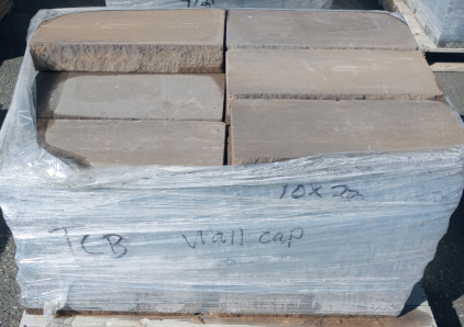 Pallet of 10" x 20" Terracotta Blend Wall Cap Stones