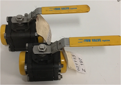 (2) FNW Brand 1-1/2” 1500 WOG Ball valves
