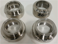 (4) Stainless Steel 3.5" Adapter Couplings