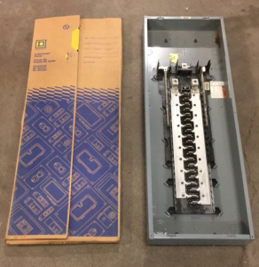 (1) Square D 14&rdquo; x 40&rdquo; Load Center Cover (1) Square D 14&rdquo; x 40&rdquo; Load Center Box