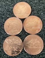 War Commemorative .999 Copper Rounds