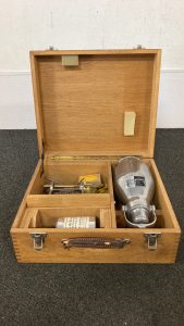 Vintage Soil Tester Kit In Wooden Box