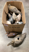 Large Box Of Duck And Goose Decoys