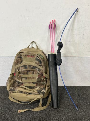 Fieldline Pro Series Backpack and Youths Bow and Arrows