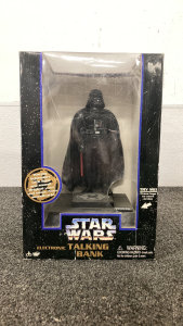 1996 Star Wars Electronic Talking Bank In Original Packaging