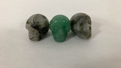 Gemstone Carved Skulls