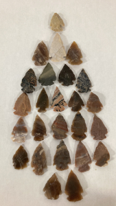 (25) Stone Arrow Points