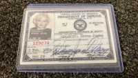 Copy Of Marilyn Monroe’s 1954 USO Card