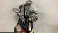 Golf Bag With Clubs And Umbrella - 3
