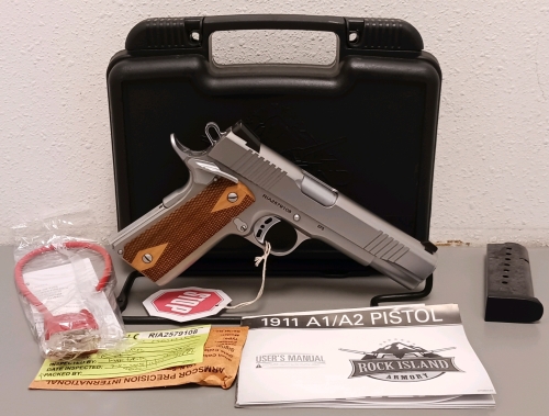 Rock Island Armory Stainless Steel 1911 .45ACP -New --RIA2579108