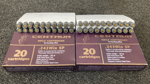 (40) Rnds. .243 Win SP Ammo