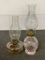 Pair of Vintage Oil Lamps