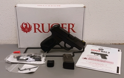 Ruger Max-9 Optic Ready 10rd Carry 9mm Luger Pistol -New --350075801