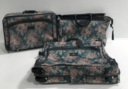 (3) Piece Atlantic Floral Luggage Set