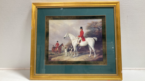 31” x 27” Framed Fox Hunt Print