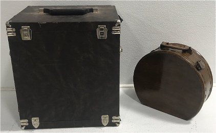 Large Jewelry Box/ Case, Small Hat Box