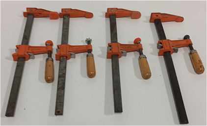 (4) Jorgensen 16” Adjustable Bar Clamps