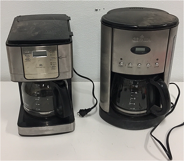 (1) Mr. Coffee 12Cup Coffee Maker (1) Gevalia 12Cup Coffee Maker