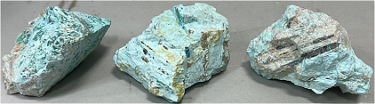 (3) Natural Turquoise Rough Gemstones 1007.50ct. (Kingman, Arizona Mine