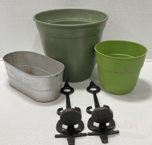 Planters And Wall Mount Candle Holders
