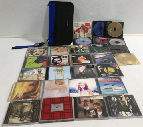 Assorted CDs With CD Case