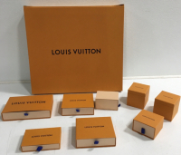(9) Empty Yellow Assorted Louis Vuitton Boxes