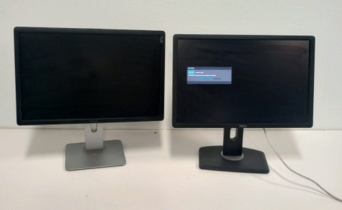(2) Dell 22" LCD Computer Monitors Tested Works!!