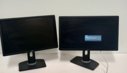 (1) Dell 22" LCD Computer Monitor (1) Dell 24" LCD Computer Monitor